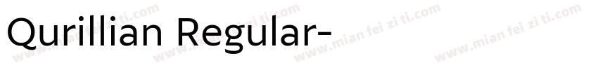 Qurillian Regular字体转换